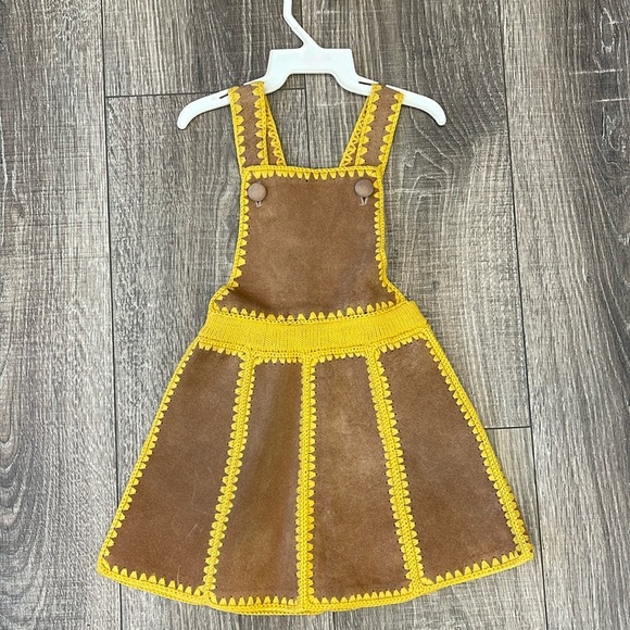 Genuine Leather Overalls Dress size 2 - Picture 1 of 3